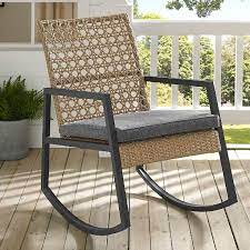 Modern Patio Rattan Rocking Chair