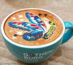 Image result for rainbow coffee