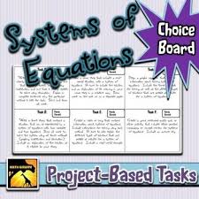 Systems Of Equations Project Based