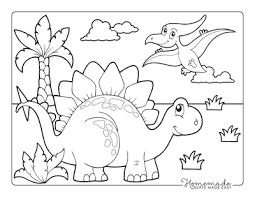 best dinosaur coloring pages for kids
