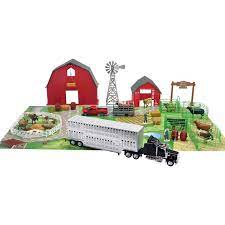 new ray toys 1 43 cattle ranch set with