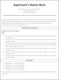 Sample Professional Curriculum Vitae Format Resume For Word Doc