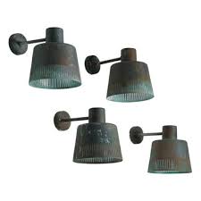 Swedish Outdoor Wall Lamp In Copper