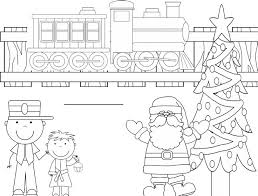 Train coloring pages for napkins or table runner | train. Polar Express Coloring Pages Kindergarten