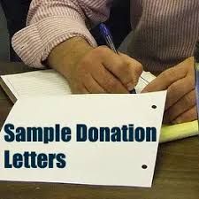 sle letters asking for donations