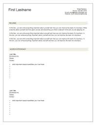 Blank Cv Template Pdf Great Resume Format Blank Download