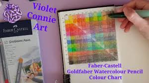 Colour Mixing Chart Tutorial Faber Castell Goldfaber Watercolour Pencils