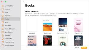 create an epub book in pages apple