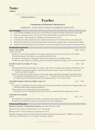 Good Profile And Objective For Summer Teacher Resume Sample Bluntforceit Com