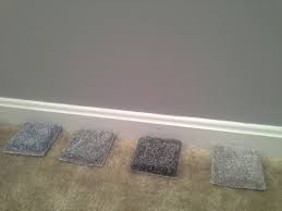 color carpet with gray walls bedroom