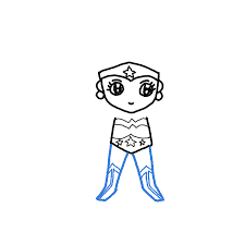 I have made this tutorial as simple as can be by breaking it down into more than 20 steps. How To Draw Wonder Woman Step By Step Easy Drawing Guides Drawing Howtos