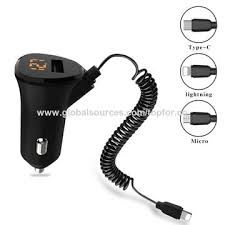 Chinacable Charging In Car Type C Lighting Micro 3 Different Ports For You 3 1a Car Charger On Global Sources