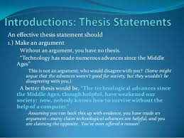 Good Thesis Statement For A Research Paper Developing A