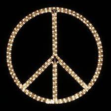 Peace Sign Light Outdoor Rope Lights