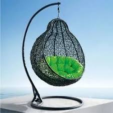 black hanging chair swing