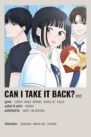 can i take it back? — minimalist posters in 2023 | Best romance anime,  Manga books, Webtoon