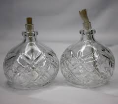 Cut Glass Candle Wick Holder Insert
