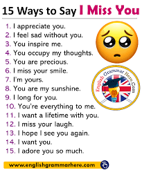 15 ways to say i miss you in english