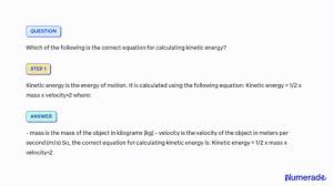 Relates Kinetic Energy Mass