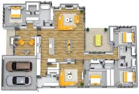 Lively Floor Plan Layout With Patio And