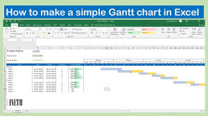 how to make a simple gantt chart in