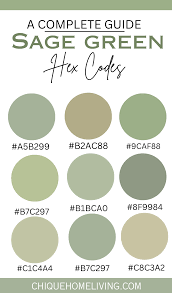 sage green color codes and paint colors