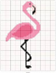 Flamingo Chart Beach Living Cross Stitch Pattern