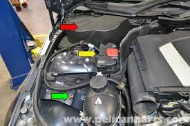 Although some batteries last much longer, most batteries begin breaking down chemically after four years, so you could experience dimmer headlights and other negative effects before you have a. Mercedes Benz W204 Battery Connection Notes And Replacement W204 2008 2015 Pelican Parts Diy Maintenance Article