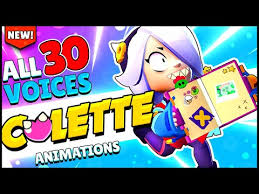 His super is a supply drop that can damage enemies in the drop zone and leaves a power up for your team to use. New Brawler Colette All 30 Voice Lines Animations With Captions Brawl Stars Starrpark Update