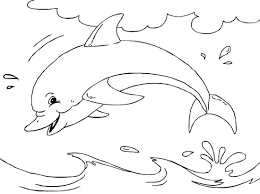 Tuyển tập những tranh tô màu con cá heo hay nhất cho bé tập tô mỗi ngày