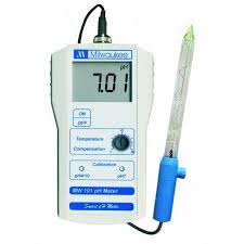 Milwakee Portable Ph Meter 0 00 14 00 With 2 Point Manual Calibration Incl Electrode