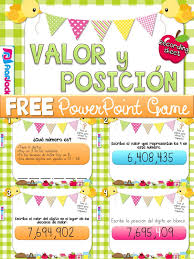 Place Value Picnic Spanish Powerpoint Game Freebie Dual