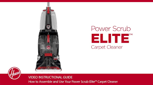 hoover power scrub elite carpet