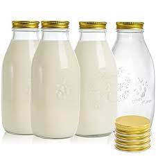 Glass Milk Bottles In Collectible Milk