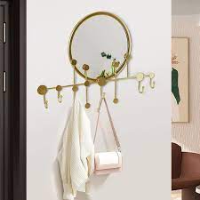 6 Hooks Metal Wall Rack For Entryway