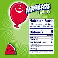 airheads gum watermelon sugar free