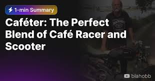 the perfect blend of café racer and