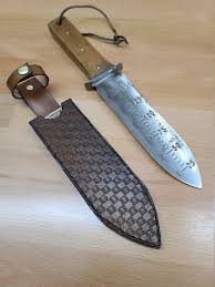 Tooled Leather Hori Hori Garden Knife