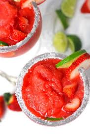 strawberry lemonade frozen margaritas