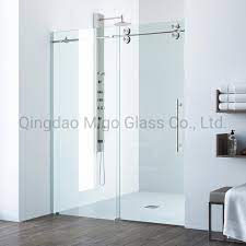 frameless sliding shower door glass