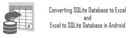 converting sqlite database to excel and