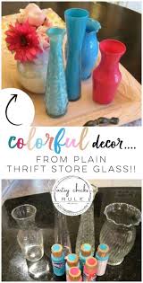 Plain Clear Glass Vases To Colorful