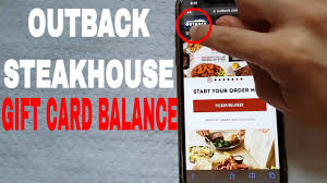 how to check outback gift card balance