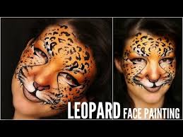 easy leopard makeup face painting