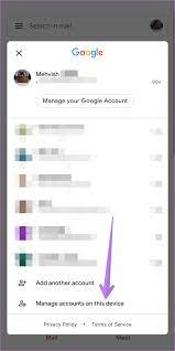 log out of gmail app on android iphone