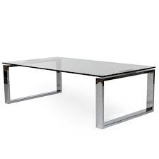 Muster Glass Coffee Table Stainless
