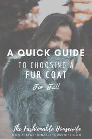 A Quick Guide To Choosing A Fur Coat