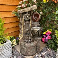 Rustic Wishing Well Water Feature