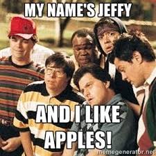 Latest comedy from the farrelly brothers (there's something about mary). My Name S Jeffy And I Like Apples The Ringer Wonder Boys Comebacks How To Find Out