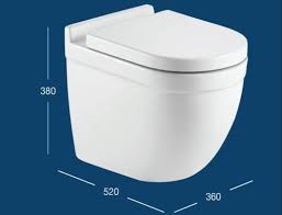 Sparkle P Trap Wall Hung Toilet With Uf